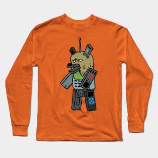 Silly remote control monster guy Long Sleeve T-Shirt